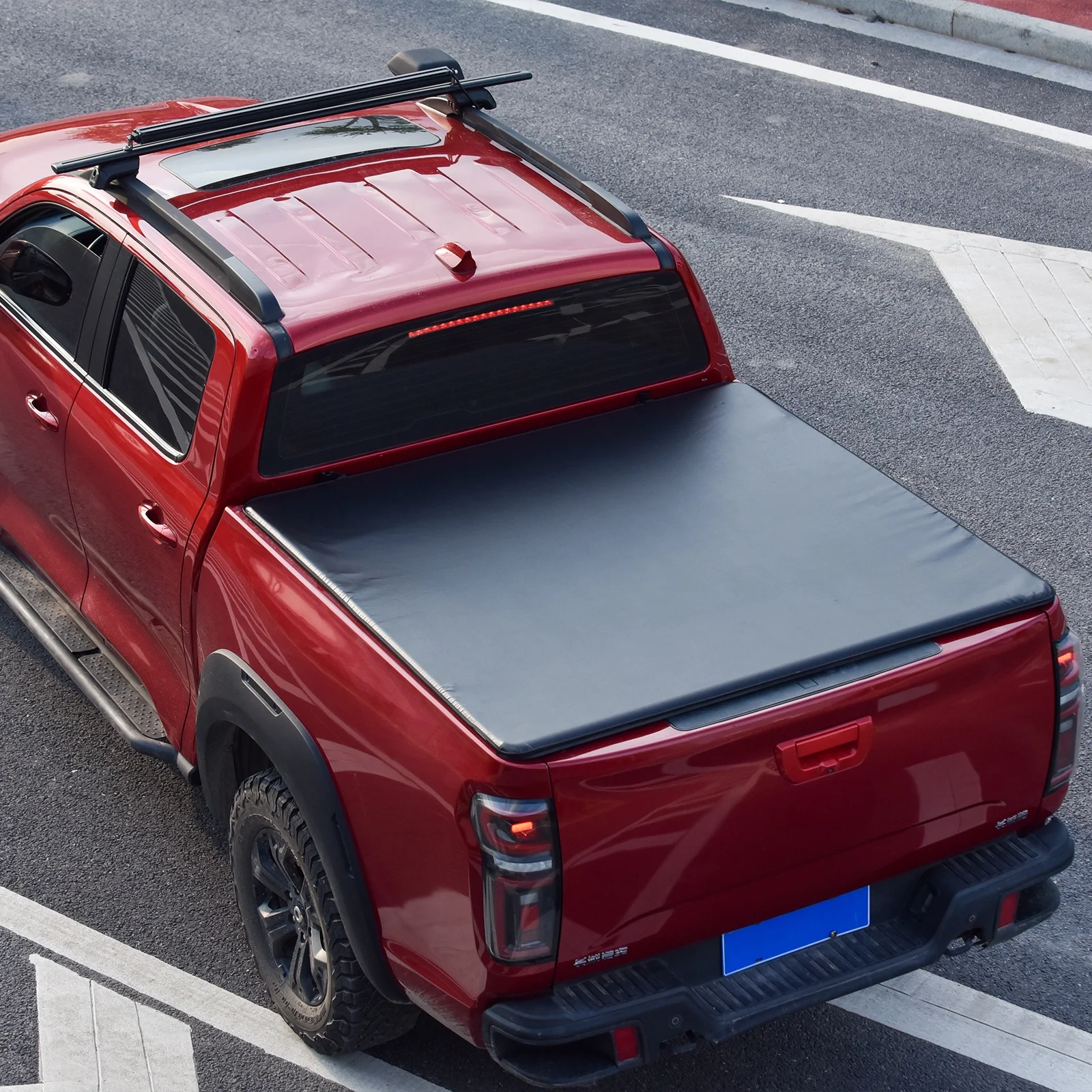 High Quality Factory Manufacture Easy Installation Pickup Truck Bed Soft Roll-up Cover For Ford Ranger 2020/2019+
