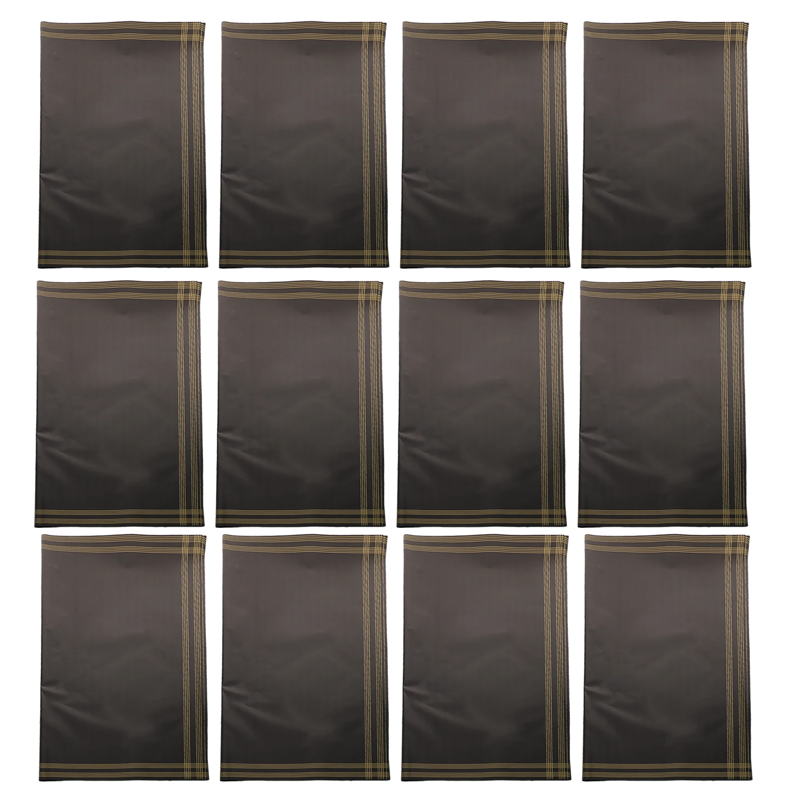 

20 Sheets Waterproof Floral Wrapping Paper Elegant Gold Trim Black Tissue Bouquet Decorative Paper for Wedding Flower Art