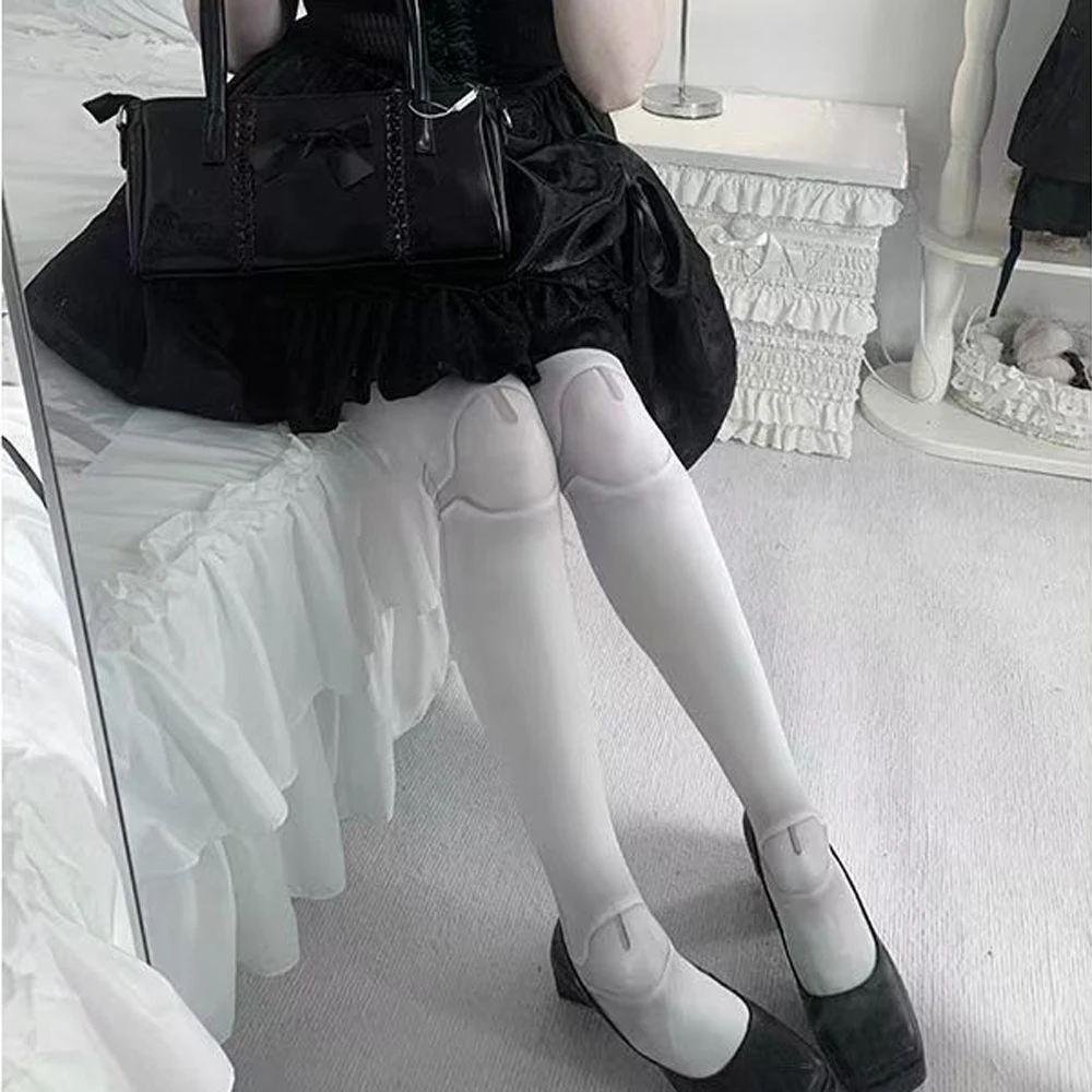 日本のジョイントドールロリータソックス女性夏秋ビューティーソックススイートベルベットプリントパンスト新年バレンタインデーギフト