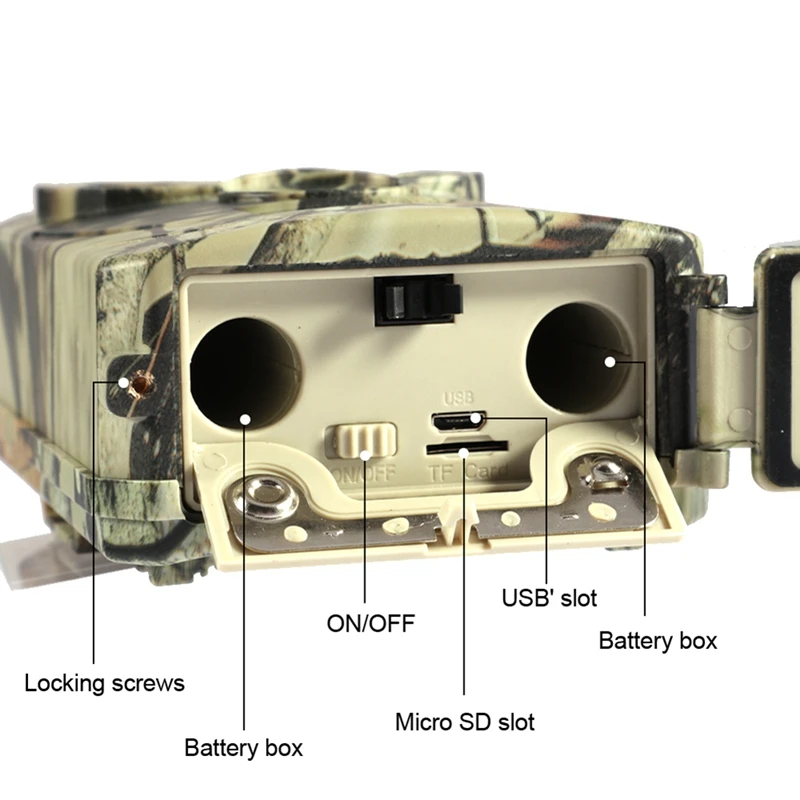 Cámara de rastreo para caza al aire libre, 12MP, Detector de animales salvajes, HD, impermeable, monitoreo, cámara infrarroja