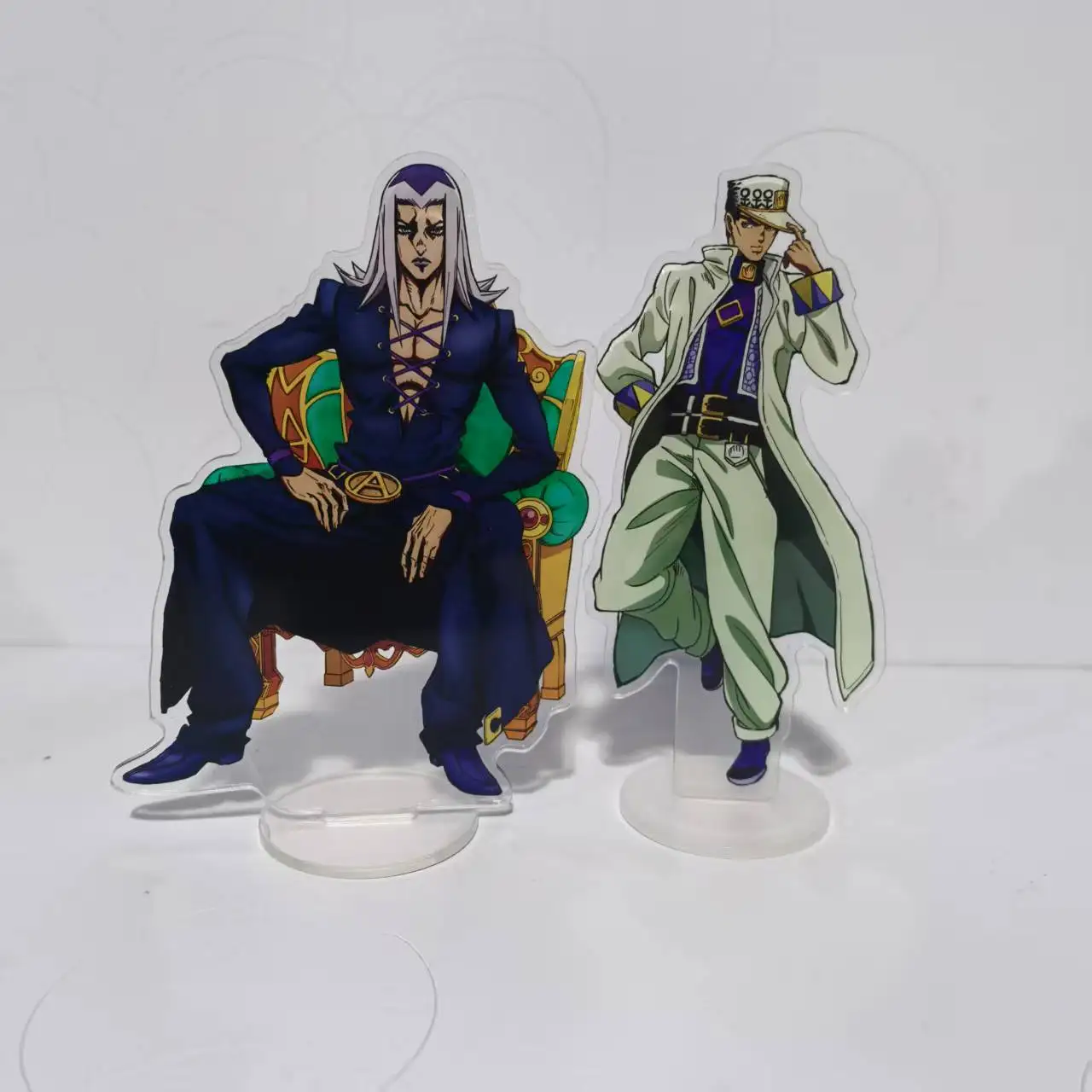 Figura de Anime JoJo Bizarre Adventure Giovanna, soporte acrílico, modelo Golden Wind Abbacchio Mista Buccellati Fugo Narancia, decoración de escritorio