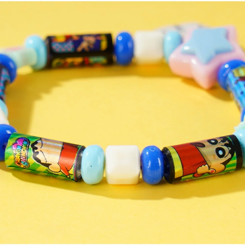 تلوين شين تشان الأصلي لعبة سوار مع ملصق شخصية كرتونية لتزيين القرطاسية هدايا عيد ميلاد ملونة للفتيات #6