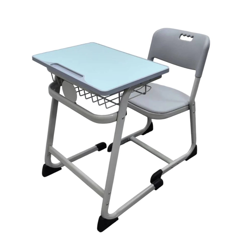 الجملة الأثاث المدرسي مكتب الطالب وكرسي الشركة المصنعة واحدة معدنية مريحة طاولة وكرسي الفصول الدراسية مجموعة #1