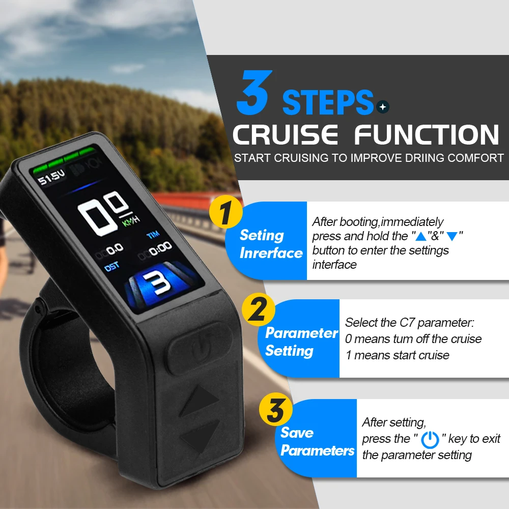 Ebike عرض 24 فولت 36 فولت 48 فولت KT TF04 عرض دراجة كهربائية Kunteng لوحة تحكم ذكية عرض لمجموعة محرك الدراجة الكهربائية #3