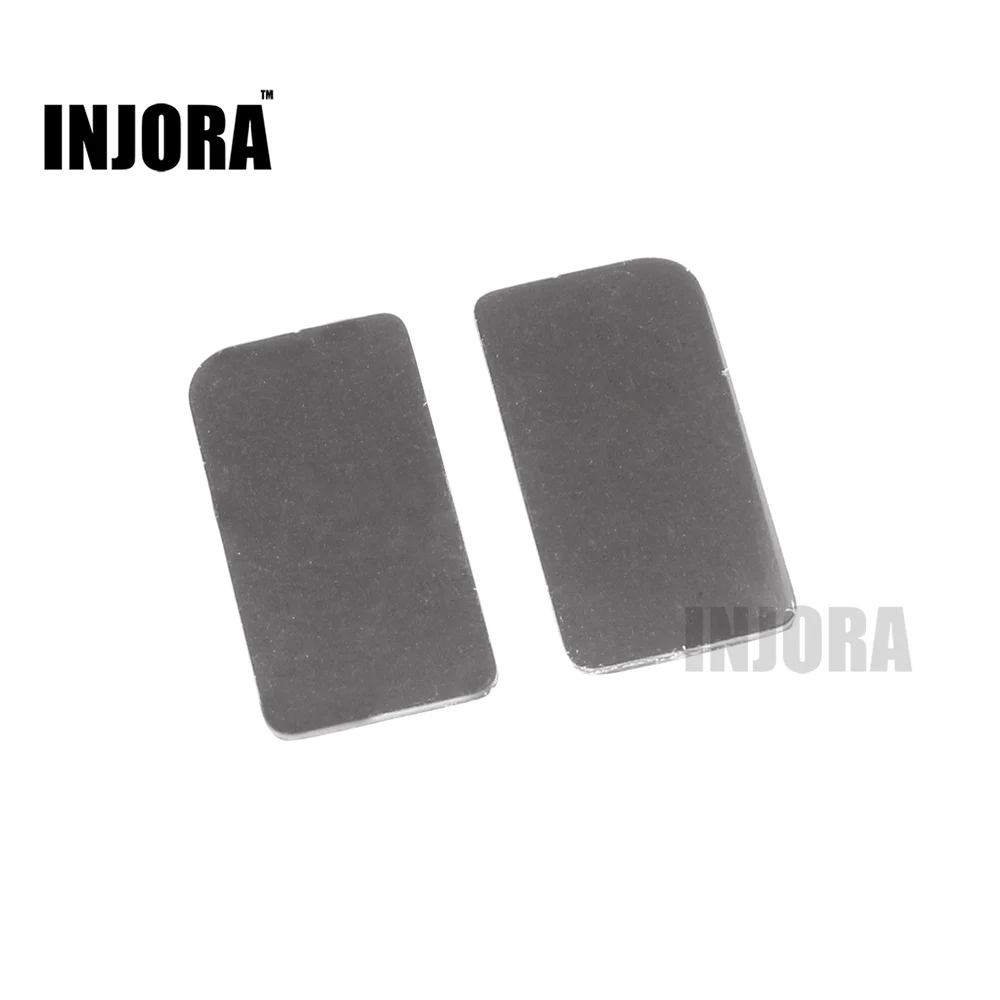 INJORA 2 pezzi specchietto retrovisore in metallo per 1/10 RC Crawler Car TRX-4 TRX4 parti di aggiornamento