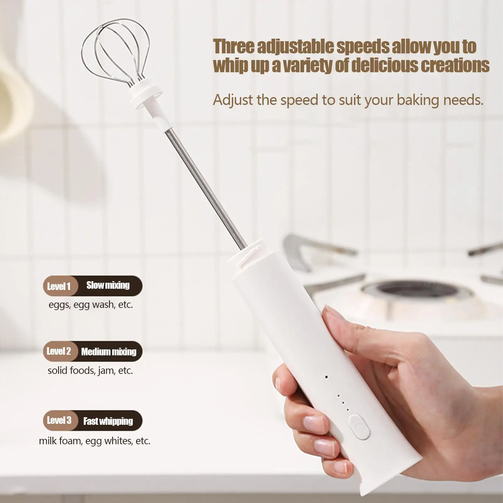 

Ручной перезаряжаемый блендер для напитков, ручной миксер для домашнего кафе, утреннего выходного дня, ужина, вечеринки, праздника