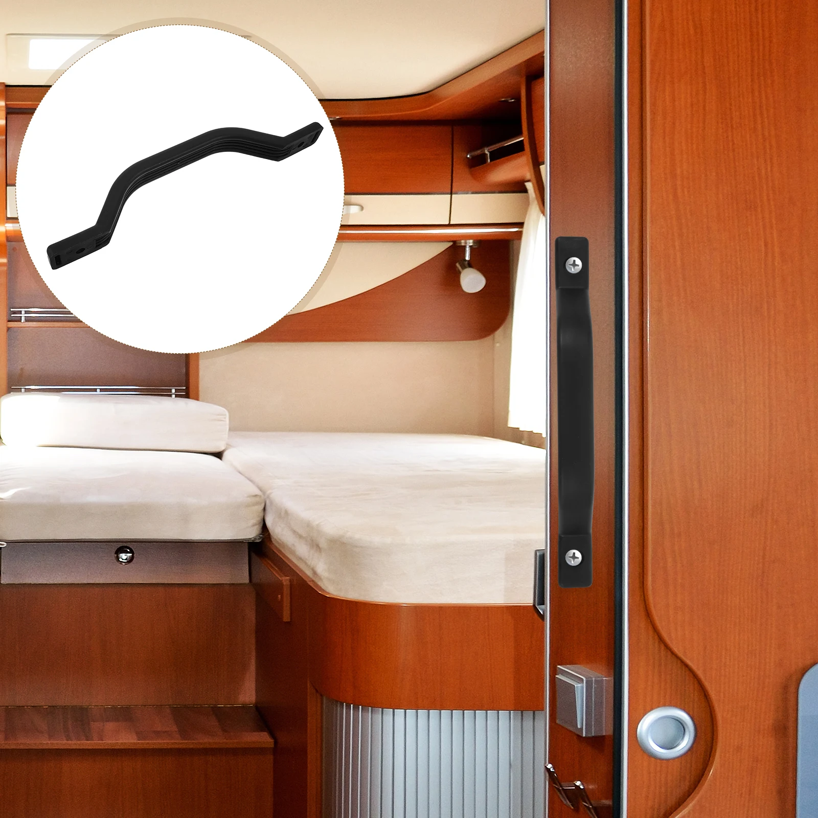 

Дверь автофургона с винтами, ручка кемпера, удобная ручка для прицепа, сверхмощная вспомогательная ручка для автомобиля, грузовика, лодки, нескользящая ручка для входной двери