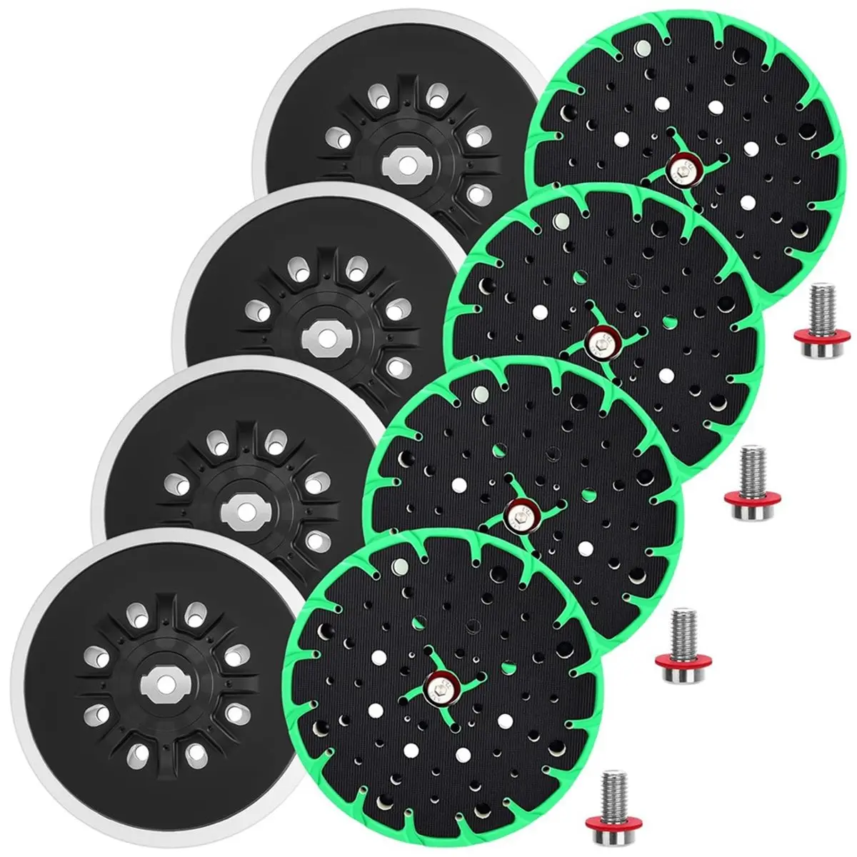 4 Pack Sander Pads 6 Inch Sanding Pad Compatible with 202460 48 Hole Disc Compatible with EQ 150 Hard