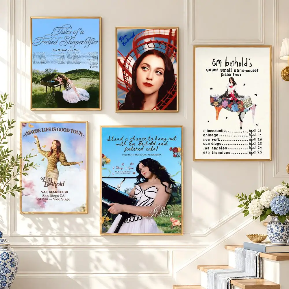 music Em Beihold Poster Poster HD Frameless Preppy Style Wall Art Home Decor For Living Room Bedroom Gift