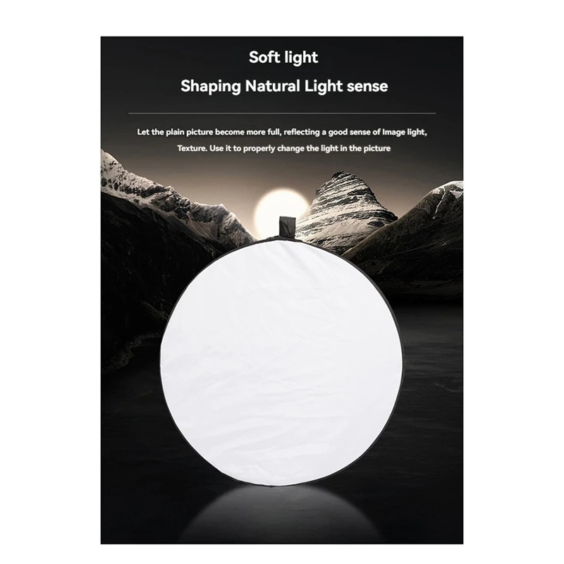 5-In-1 Foldable Round Reflectors For Photography, Fill Light Accessories For Outdoor Photo Shoots And Backdrops