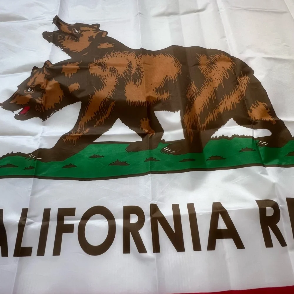 Bandera NCR Fallout – Oso bicéfalo República de California poliéster - imagen 2