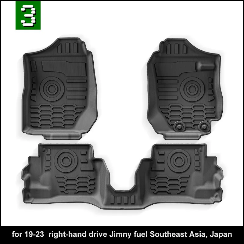 

Car Foot Pads For Suzuki Jimny 2019-2023 TPE Car Floor Mats All Weather Rear Trunk Pad Cargo Liner Anti Dirty Pads Accessories