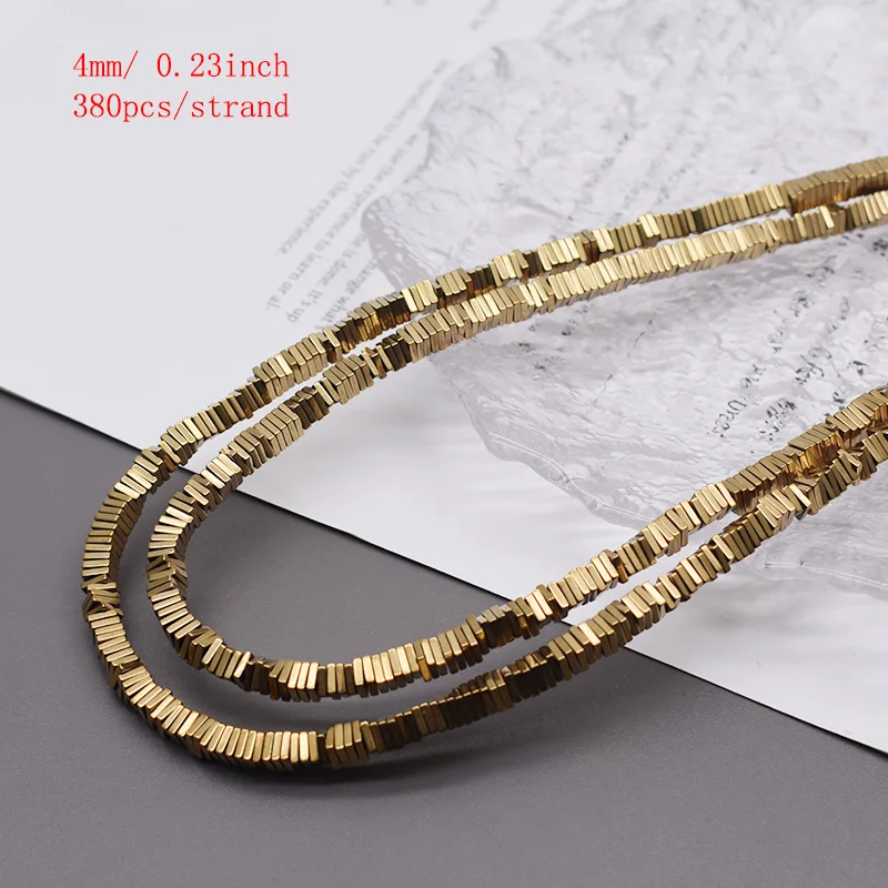 Plating Goud Kleurbehoud Natuurlijke Hematiet Steen Spacer Losse Kralen Voor Sieraden Maken Diy Armbanden Vinden