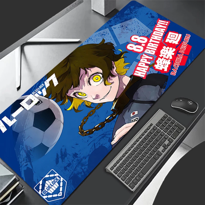 

BLUE LOCK Mouse pad computer accessories gamers large non-slip keyboard pad office desk pad coaster PC carpet Anime Mousepad