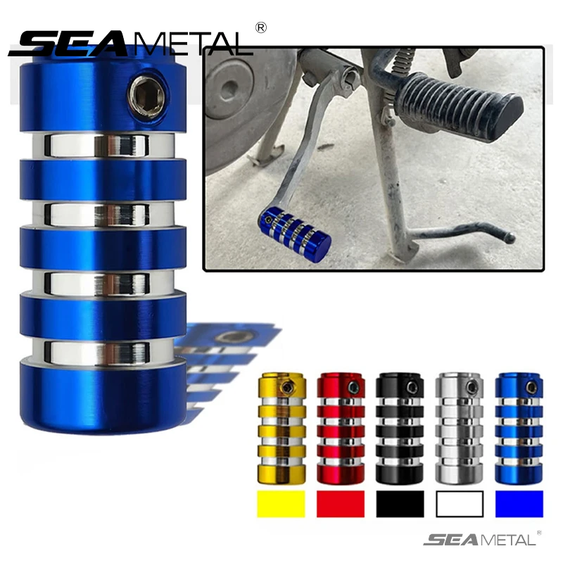 SEAMETAL Motorcycle Gear Shift Pedal Cover CNC Aluminum Anti-Slip Gear Shifter Protector Pedals Pegs Universal Fit Accessories