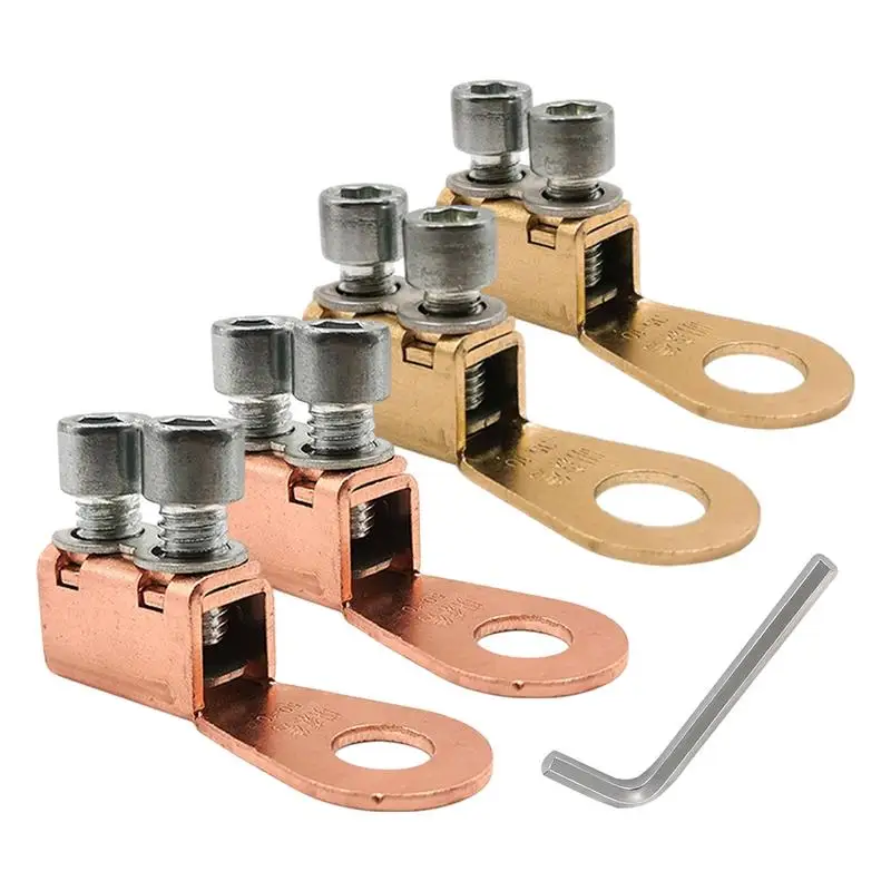 

Battery Terminal Block Pure Copper Post Terminals Battery Cable Ends Junction Block with Hexagonal Wrench Cable Connectors