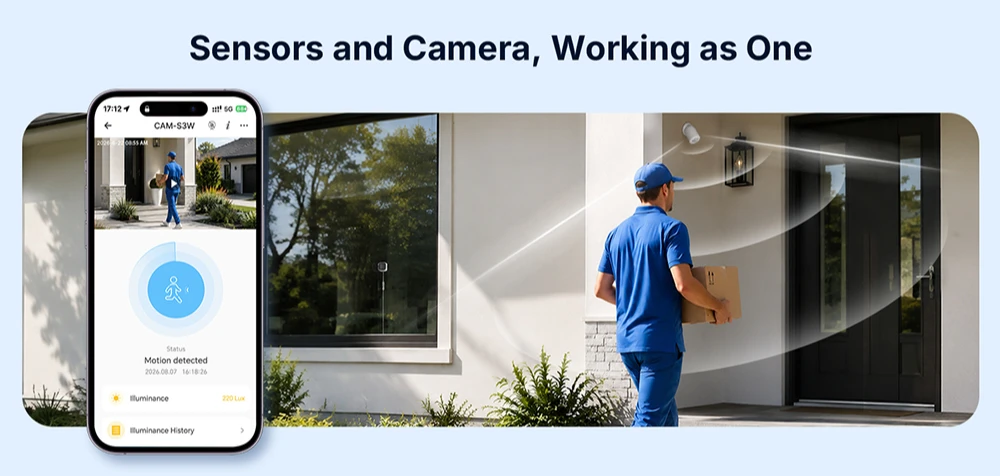 SONOFF CAM-S3W GlassView Intelligente Fenster-Sicherheitskamera, Ohne Bohren, Zwei-Wege-Kommunikation, Lokaler TF-Kartenspeicher ohne monatliche Gebühr. – Detail 14