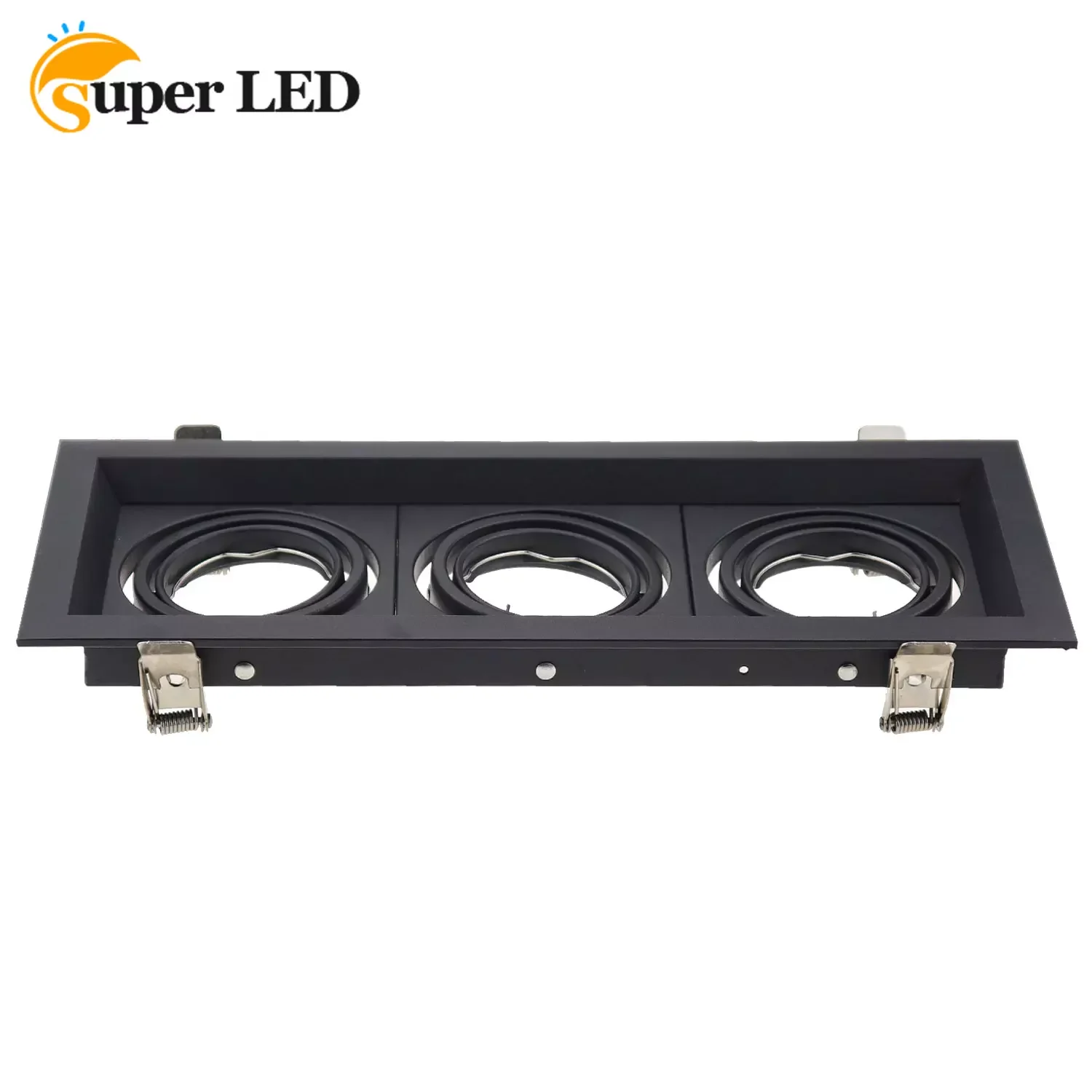 Recessed Downlights Fixed Circular Spotlights Round White Black Aluminum Alloy Cut Hole 105mm