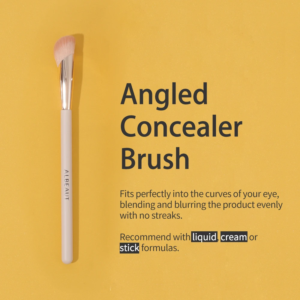 Angled Foundation Concealer Brush for Blusher Contour Highlighter Makeup