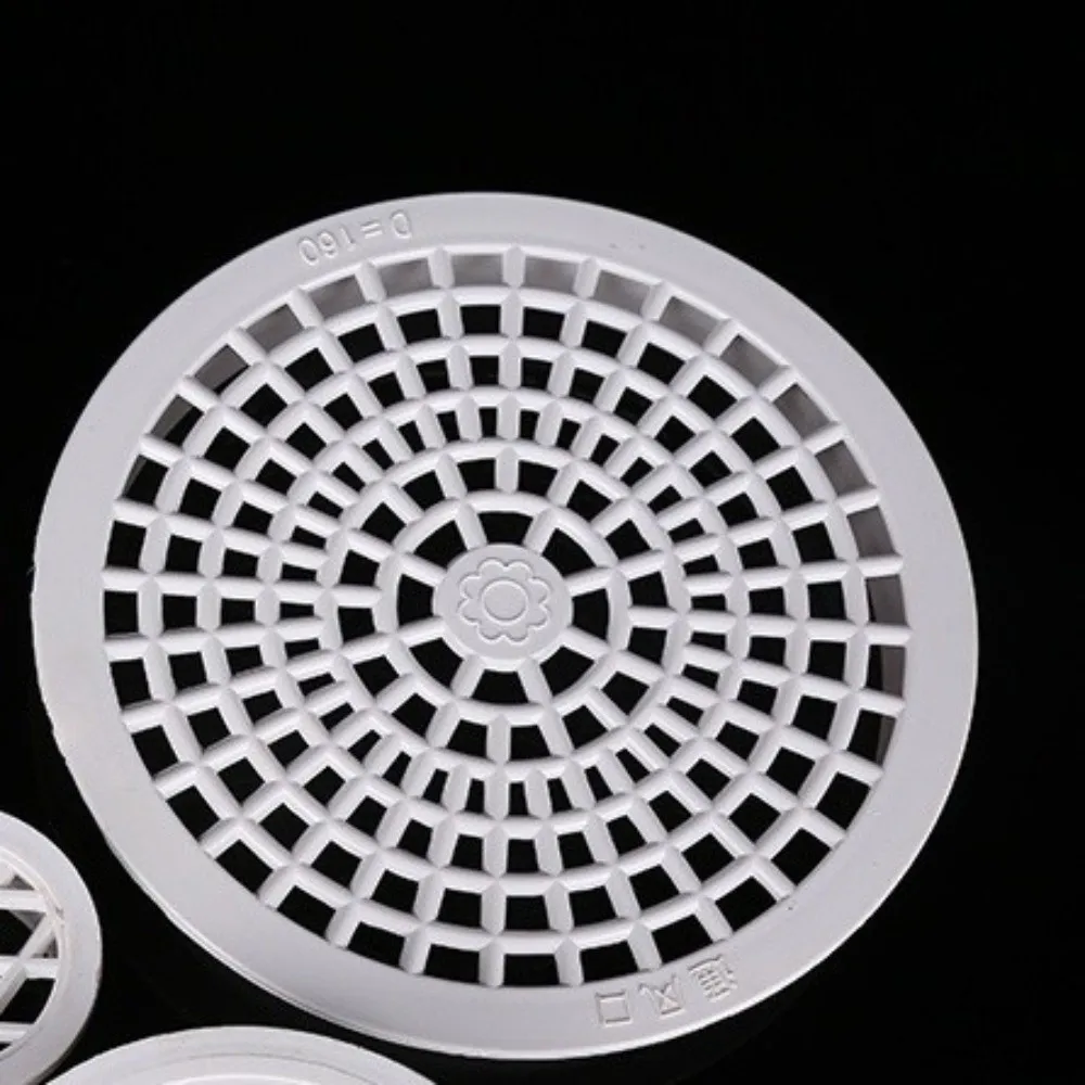Durable Plastic Roof Floor Drain Round Anti-blocking Rain Pipe Cap Gutter Leaf Trap Drainage Plumbing Fitting