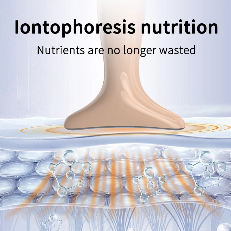 Appareil de beauté du cou et du visage à micro-courant EMS, masseur Facial 7 couleurs pour un soin amélioré du visage, du cou et des épaules avec vibration