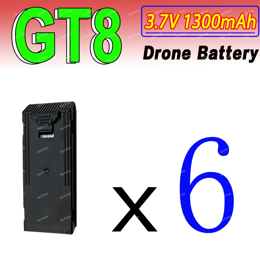 Original GT8 Battery 3.7V 1300MAh Battery For GT8 Screen Drone 4K Professional RC Quadcopter Replacement GT8 Accessory Parts image 3