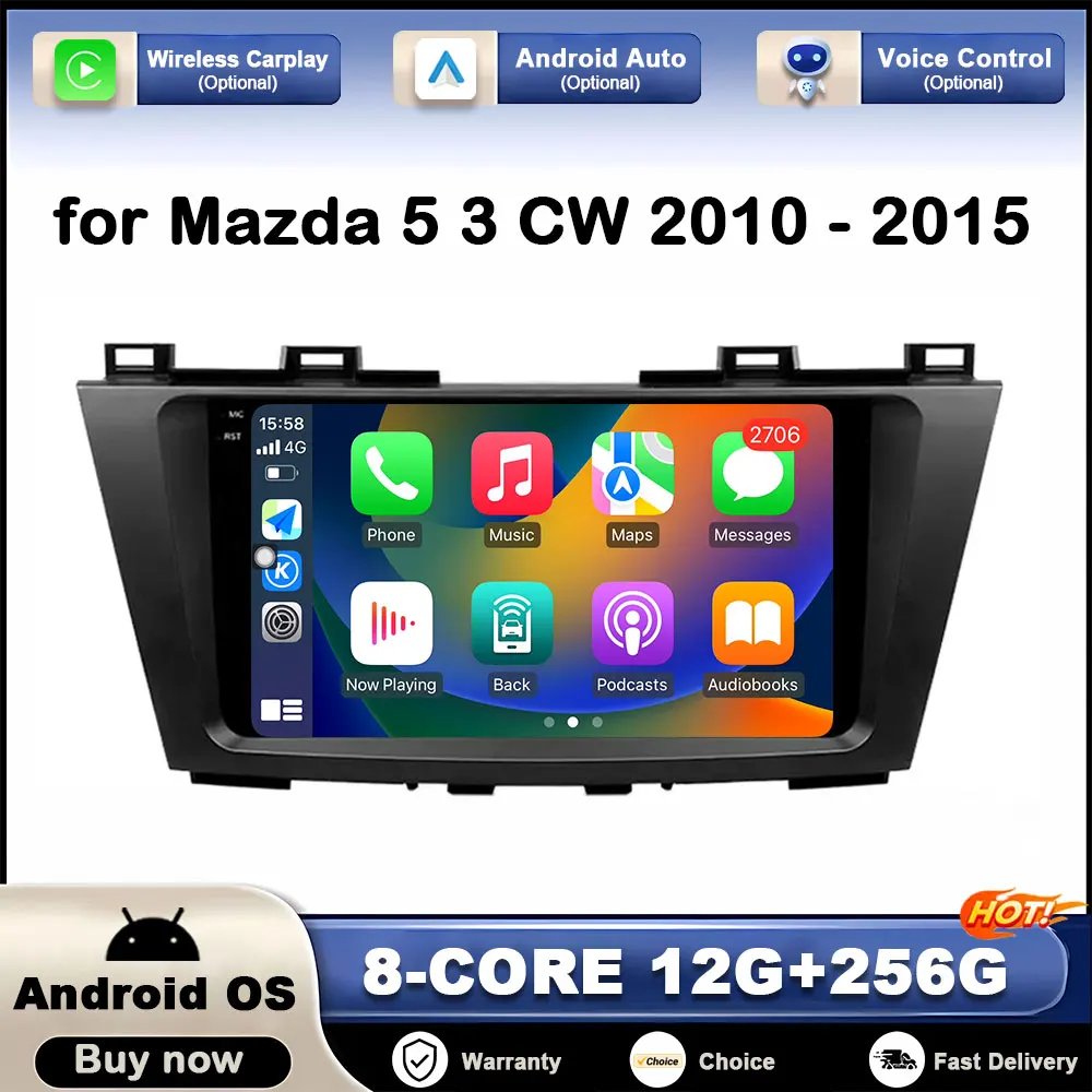 

Android OS for Mazda 5 3 CW 2010 - 2015 GPS Navigation Car Multimedia Video Player DSP Stereo Autoradio WiFi Head Unit