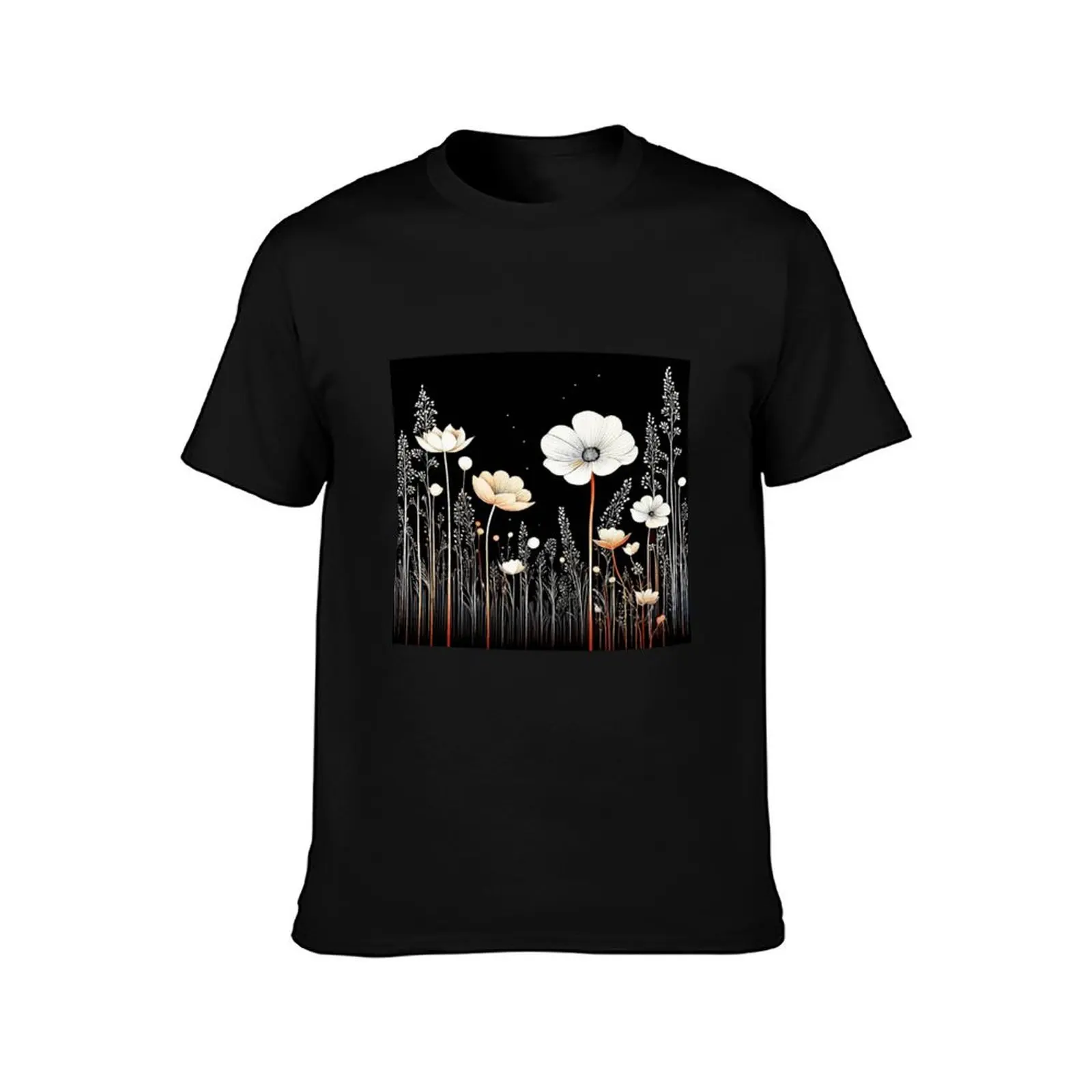 Modern Minimalism T-Shirt Summer Casual Cotton Tee Oversized Streetwear Tops Vintage Graphic Print Loose Fit Short Sleeve