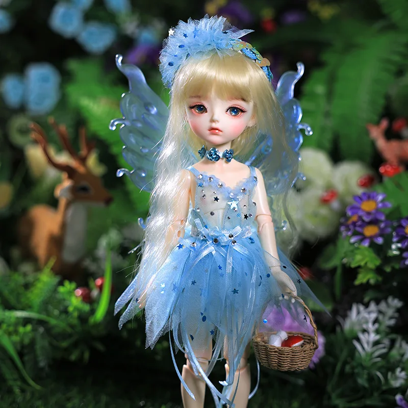 

Shuga Fairy Lulu BJD Doll 1/6 Small And Powerful Wings With An Elf body YOSD Ball Jointed Doll Resin Toys