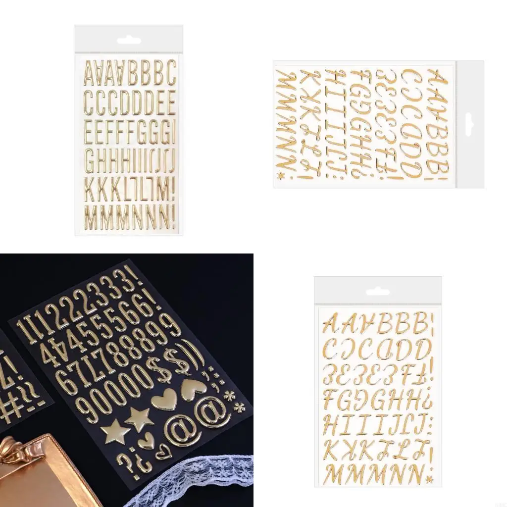 

3 листа блестящая наклейка с буквами, разноцветная наклейка с буквами алфавита для вывесок, бронирования лома, поделок и 896C