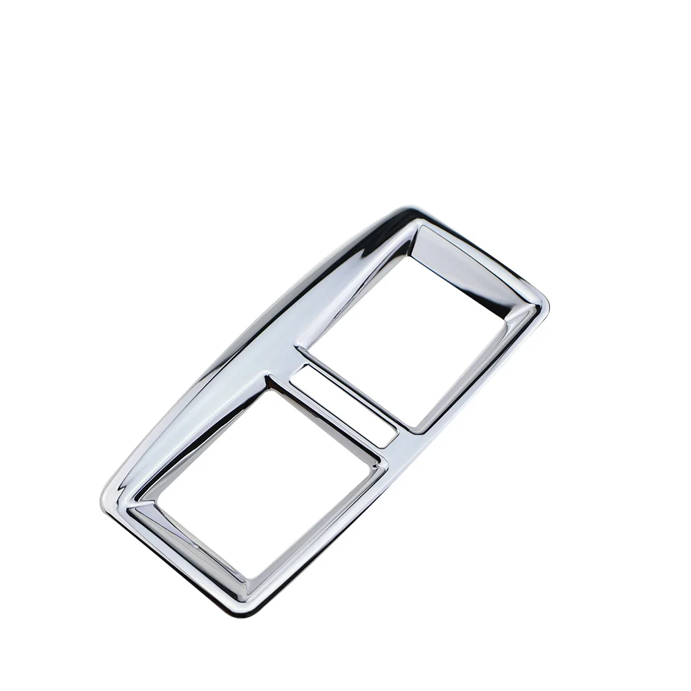 Chrome Car Rear Air Vent Outlet Frame Cover Decoration Sticker Trim for Peugeot 3008 2014 2015 Interior Accessories