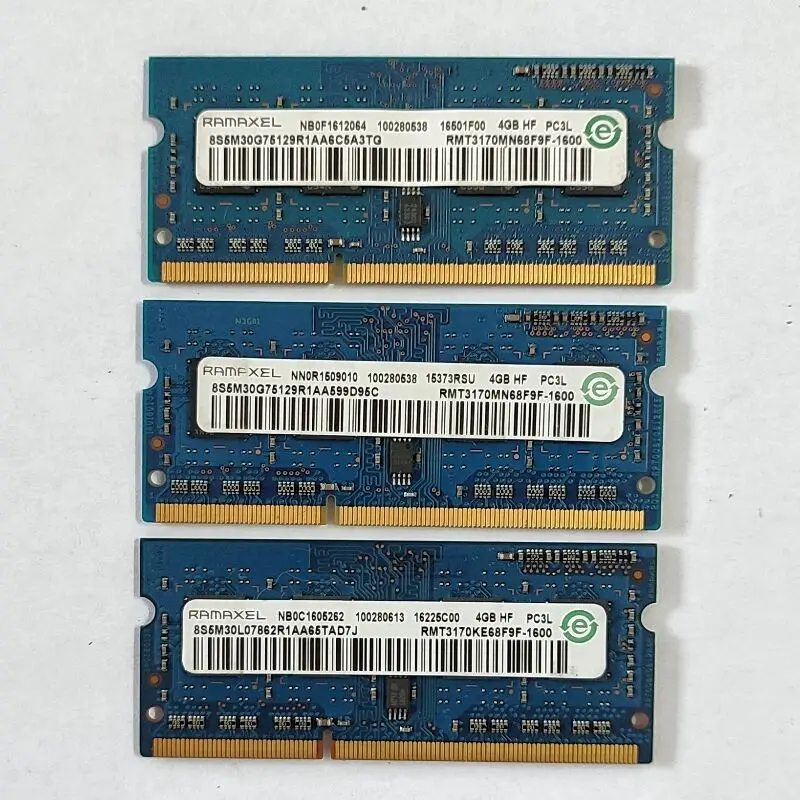 RAMAXEL RAMS DDR3 4GB 1600MHz Память для ноутбука ddr3 4GB 1Rx8 PC3L-12800S-11 SODIMM 1,35 V