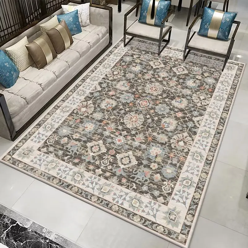 VIKAMA BOHO Style Rug For Living Room And Bedroom Thick Sofa Coffee Table Bedside Blanket Machine Washable Floor Mat Home Decor