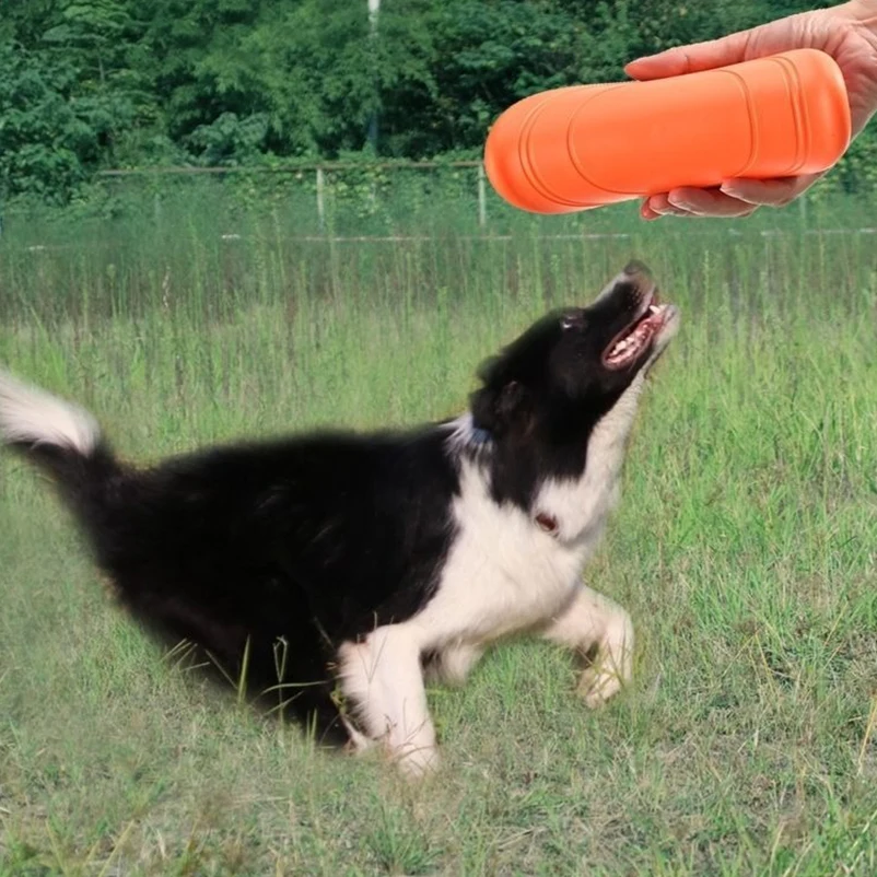 New dog pet round toy bite free outdoor train dog sport dog sports throwing roft toy rondom colors image 5