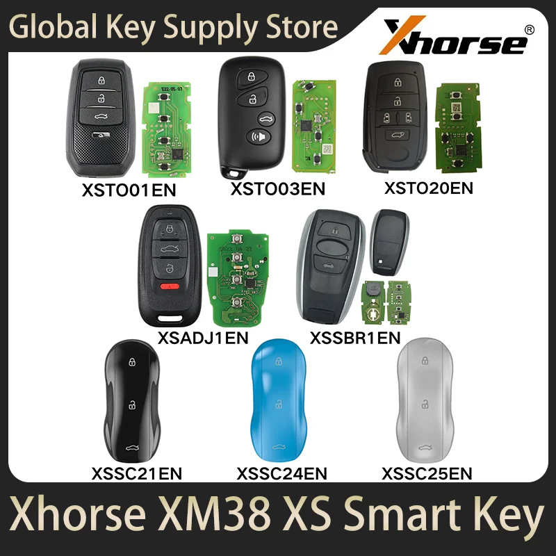 Xhorse VVDI 4D/8A/4A XM38 Universal Smart Key XSTO01EN XSTO03EN XSTO20EN XSADJ1EN XSSBR1EN XSSC21EN XS Remote Mini Key Tool Max