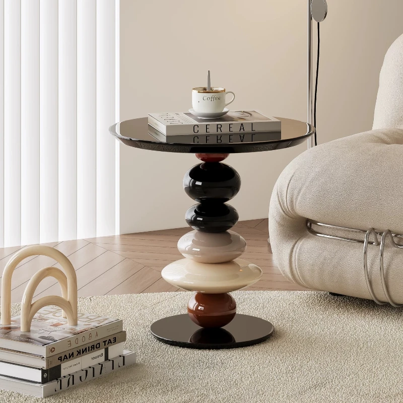 Weird Design End Table Round Modern Entry Circular Edge Table Luxe Storage Bijzet Tafel Woonkamer Space Saving Furniture