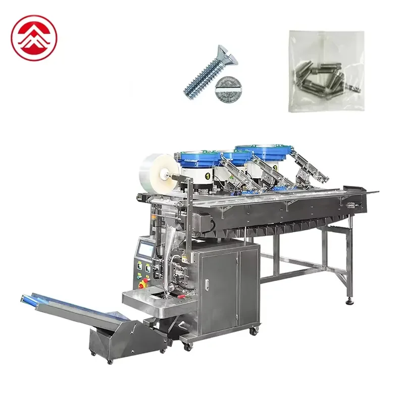 Small Business Hardware Fitting Cork Screw Nut Nails Sorting Combination Packing Counting Packing Machine