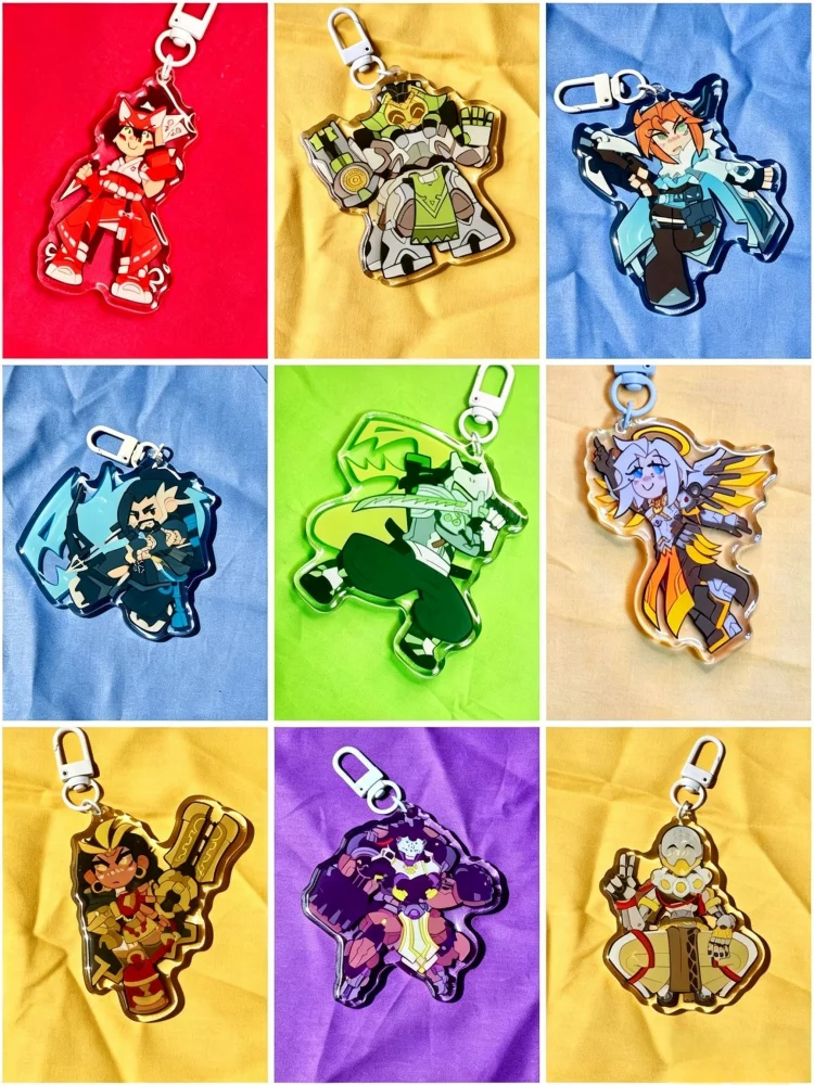 Overwatch Acrylic Keychains Collectible Bag Key And Backpack Decorations to Show Your Fan Pride view 4