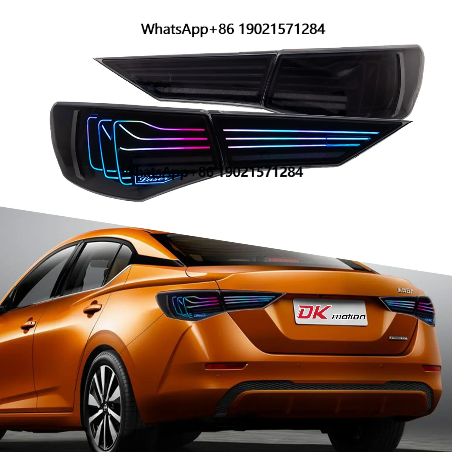 

New Arrival LED Taillights for Nissan Sylphy Sentra 2020-2024 RGB Animation Car Rear Tail Lamp Assembly