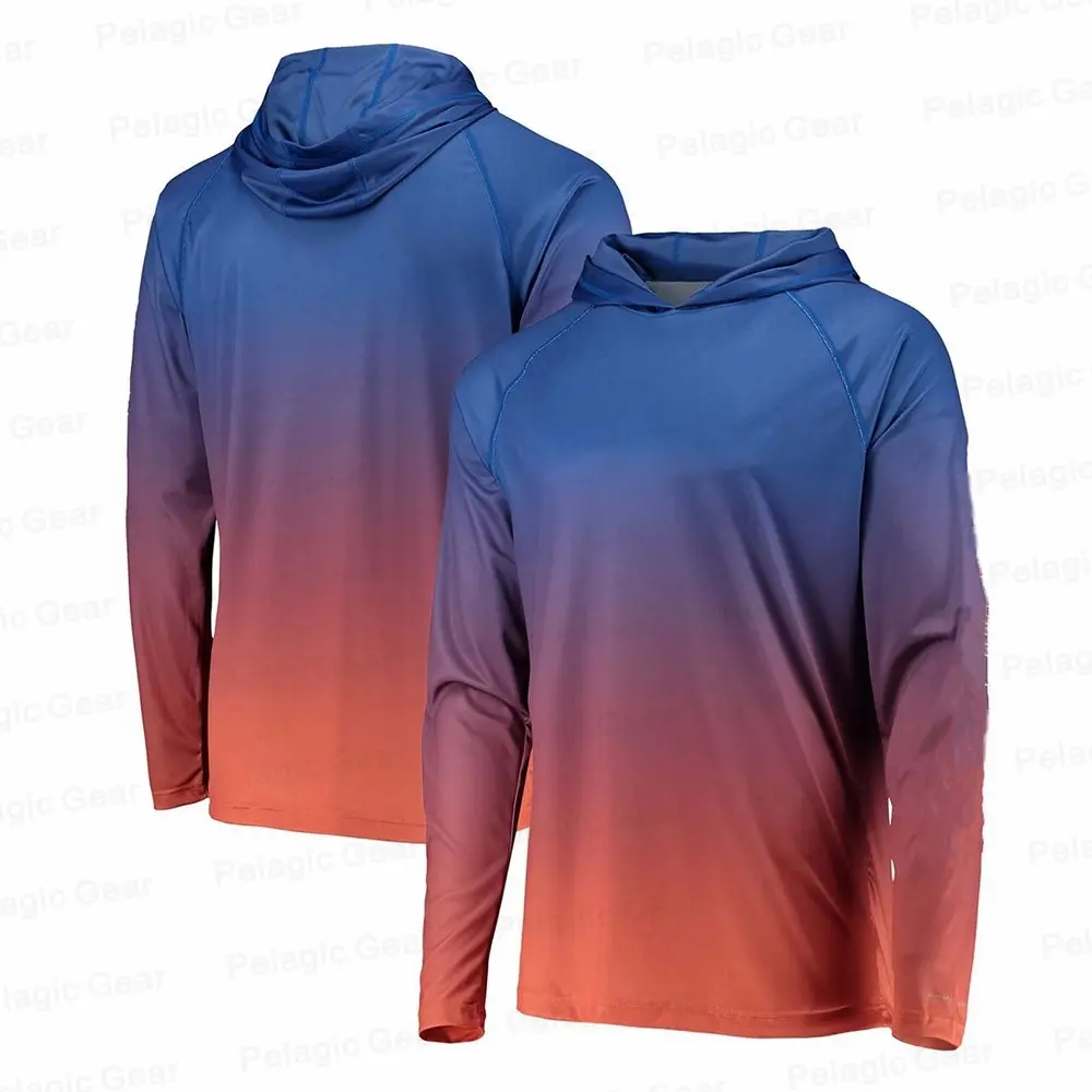 Imagem -05 - Pesca ao ar Livre Hoodie dos Homens Roupas de Pesca Verão Camisa de Manga Longa Terno de Pesca Proteção Solar Respirável Angler Jérsei Vestuário