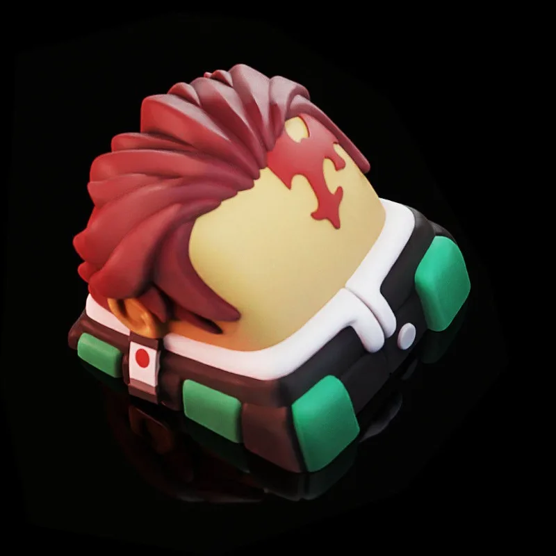 คีย์แคปลายดาบพิฆาตอสูร ทันจิโร่ คามาโดะ ฮาชิบิระ อิโนะสุเกะ รุ่น Q ดีไซน์สร้างสรรค์ สวยงามโดดเด่น แบบ 3 มิติ แกนไขว้  อุปกรณ์เสริมคีย์บอร์ด