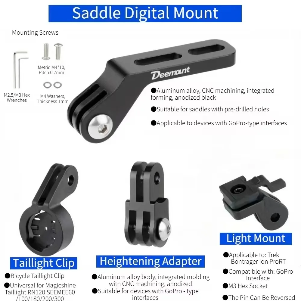 

GOPRO Seat Mount Under-Hanging Tail Light Rack Extension Bracket Action Camera Saddle Mount,Tail light rack saddle