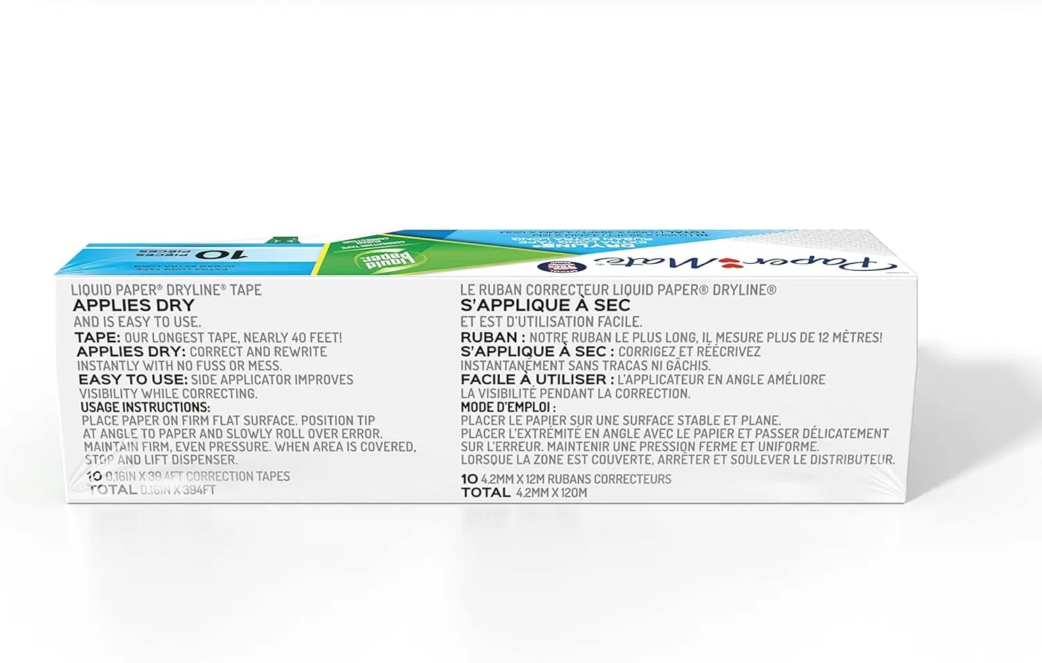 DryLine, nastro extra lungo, colori assortiti, 10 pezzi