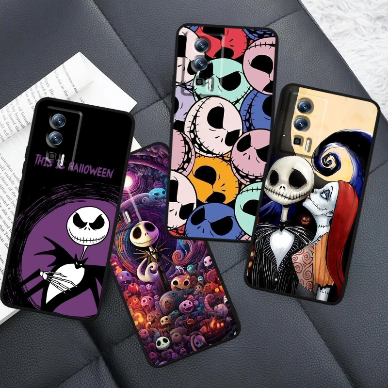 The Nightmare Before Christmas For Xiaomi Redmi 9A 9C 9AT 10C 9 9T 10 12C 13C A3 12 K60 A1 K50 K40 5G Black Cover Phone Case