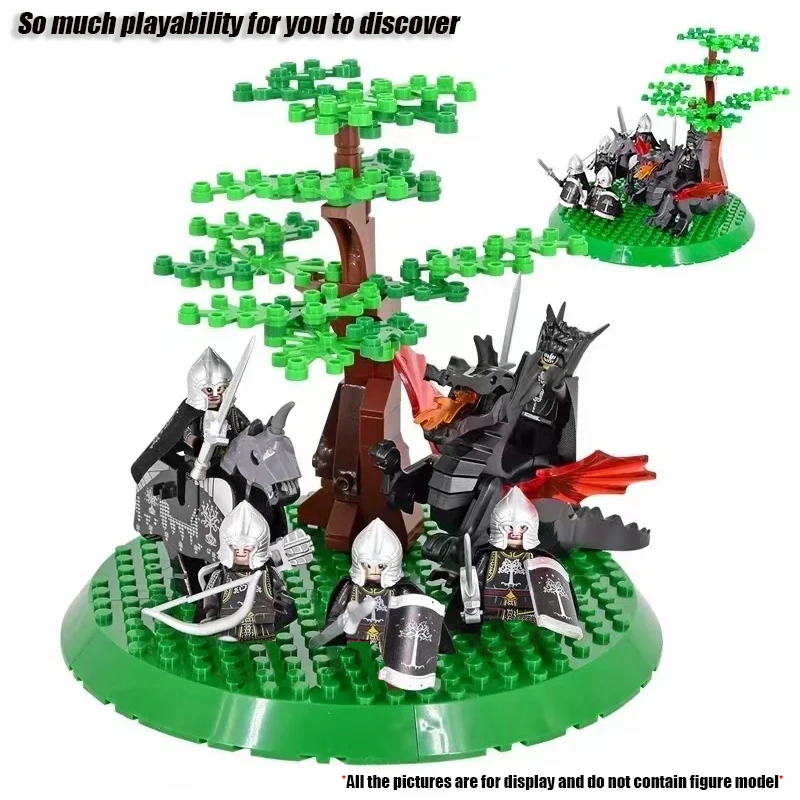 Moc لورد خواتم Ringwraith فيلم Frodo Elves الأقزام الحارس البشر معالج نماذج شخصيات صغيرة كتلة الاطفال اللعب هدية للبنين بنات