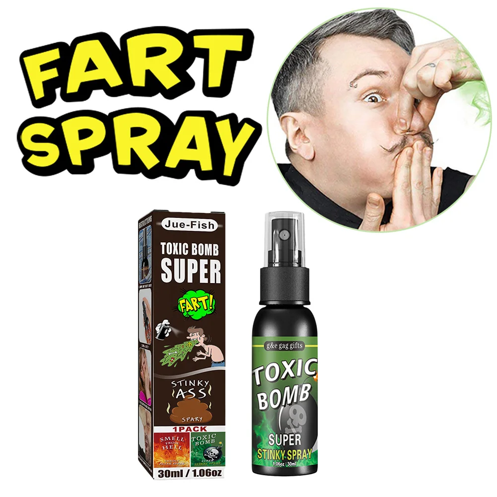 30ml Scheet Spray Grap Grapje Plastic Stinkende Stinkende Grappen Party Benodigdheden Spuitbus Stinkt voor Volwassenen Kinderen Niet Giftig voor Halloween