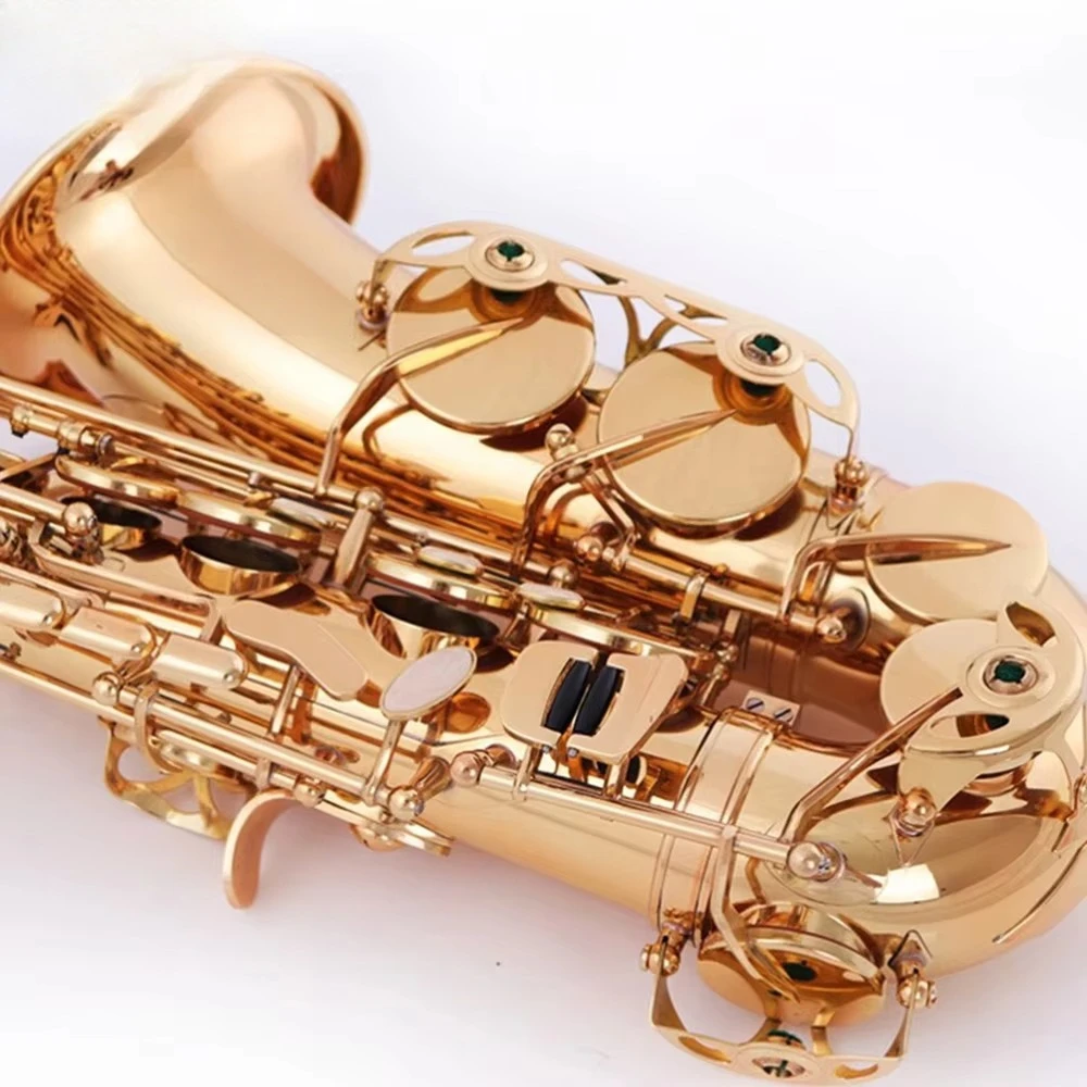 Music Wood Wind,Instrument Special Brass Body Nickel White Copper Piston Alto Saxophone