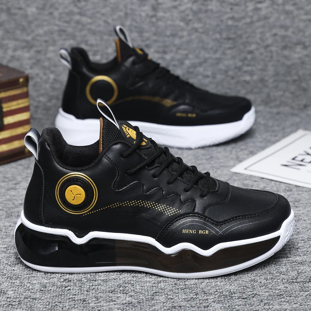 New High-top Basketball Shoes For Men Outdoor Sneakers Men Wear Resistant Cushioning Baseball Shoes Male Breathable Sport Shoes image 3