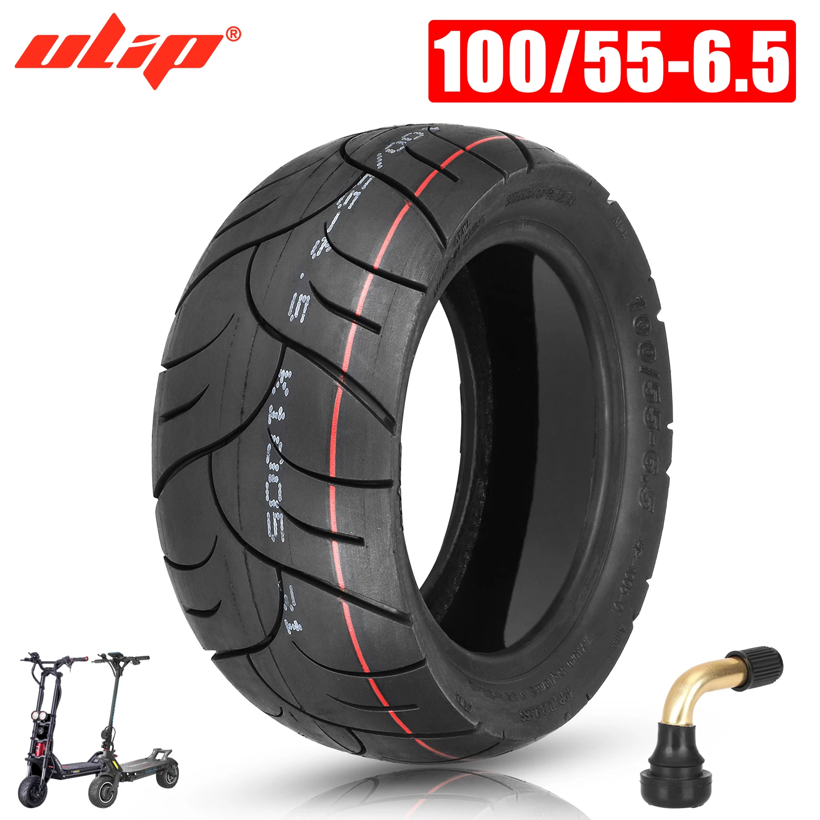 

ULIP 11 Inch 100/55-6.5 Tubeless Tire Thickened Vacuum Pneumatic Tyre for Dualtron Ultra2 Thunder II Kaabo Wolf Warrior Scooters