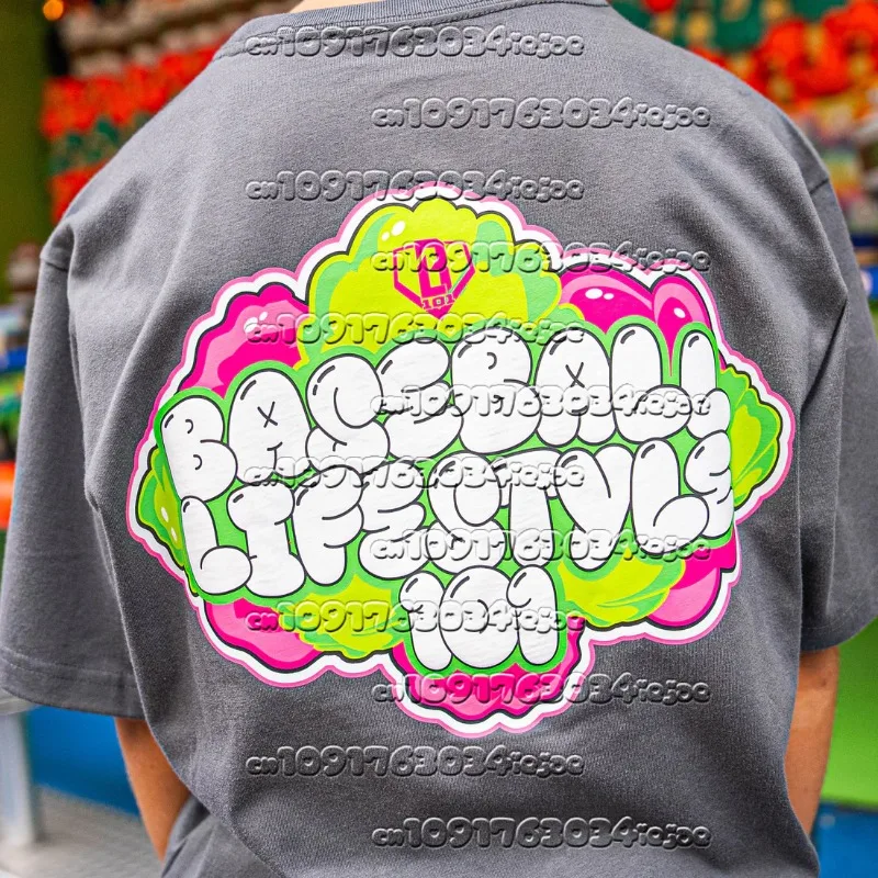 2026 بنين أطفال البيسبول نمط الحياة القرش الشباب المحملة تي شيرت مطبوع تنفس فضفاض امتصاص العرق موضة المحملة